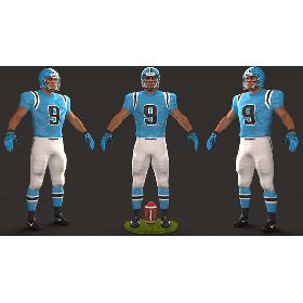 3D American Football Player 2020 V4